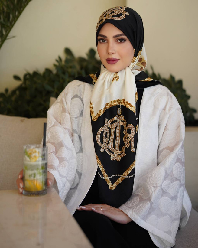 روسری ابریشم ژاکارد وارداتی