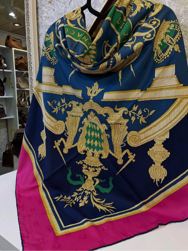 روسری ابریشم ژاکارد