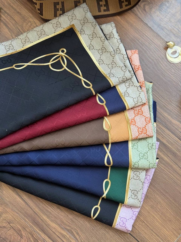 روسری ابریشم ژاکارد وارداتی