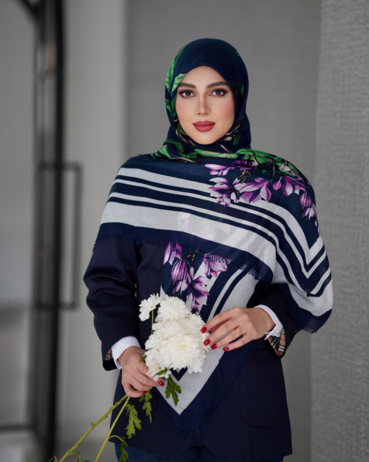 روسری نخ مودال تابستانی