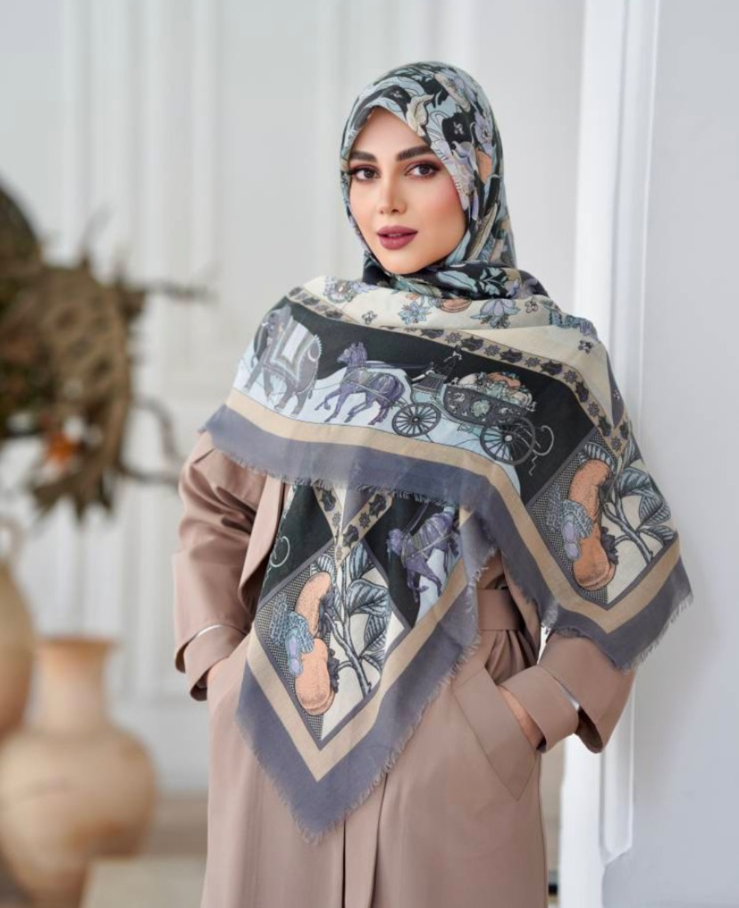 روسری نخ مودال تابستانی