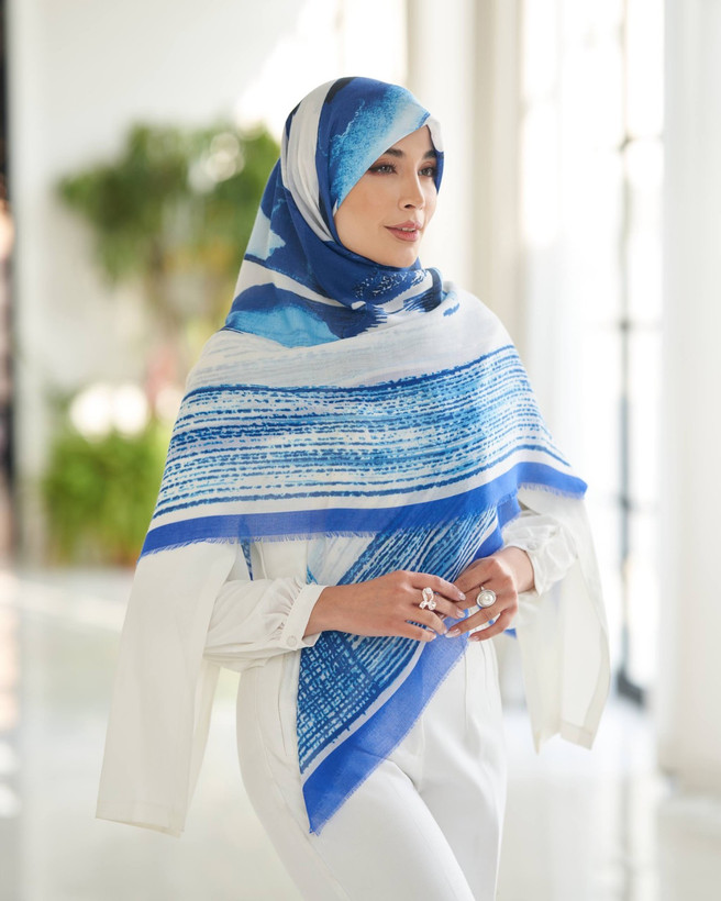 روسری نخی مودال وارداتی دور ریش