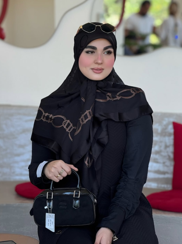 روسری مشکی کاردیون ترک