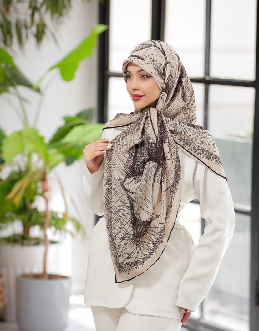 روسری گارزا دور دستدوز