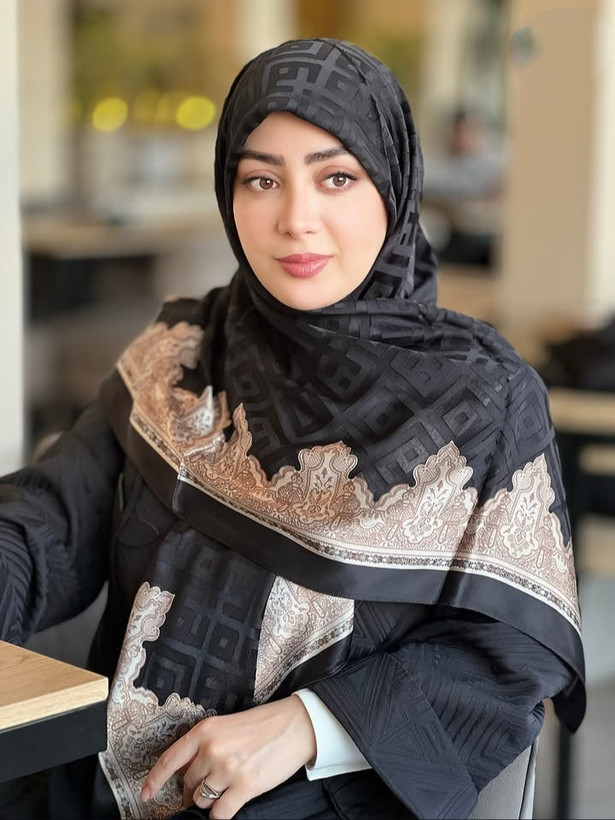 روسری مشکی کاردیون ترک