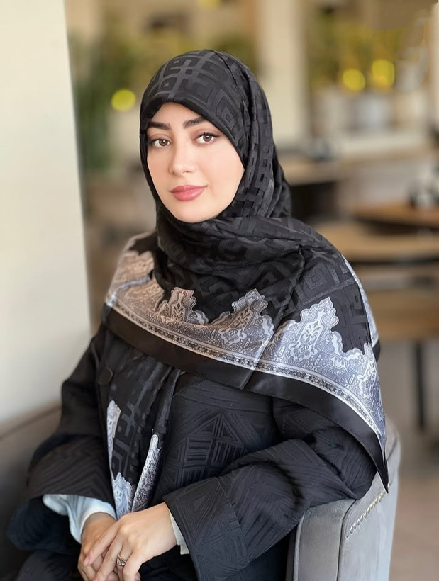 روسری مشکی کاردیون ترک