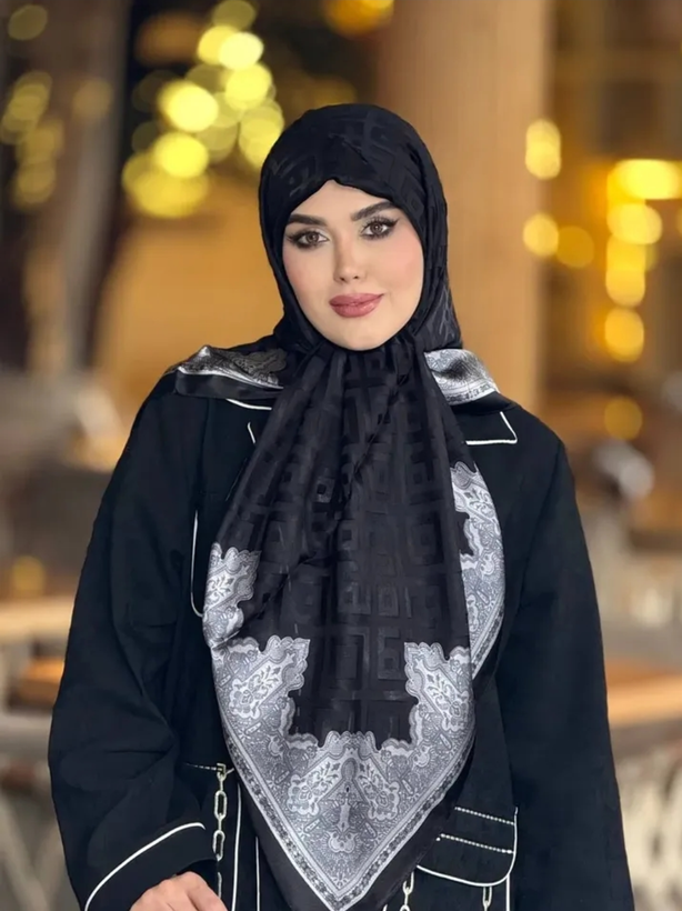 روسری مشکی کاردیون ترک