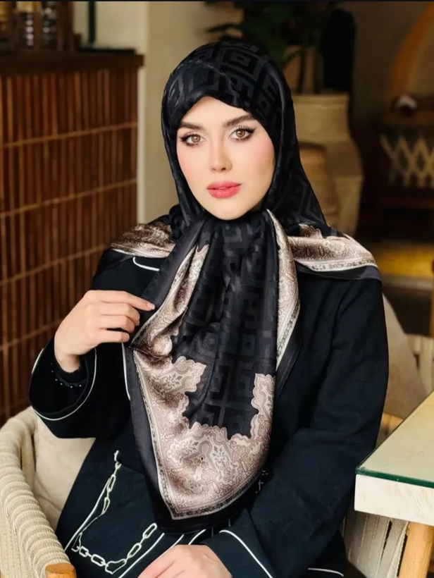 روسری مشکی کاردیون ترک
