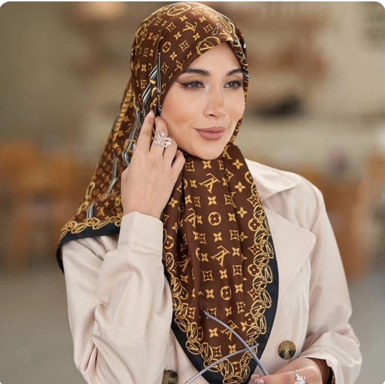 روسری ابریشم توییل کج راه وارداتی