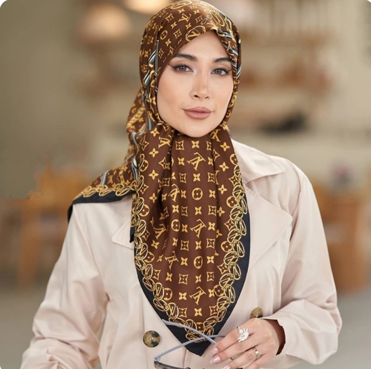 روسری ابریشم توییل کج راه وارداتی