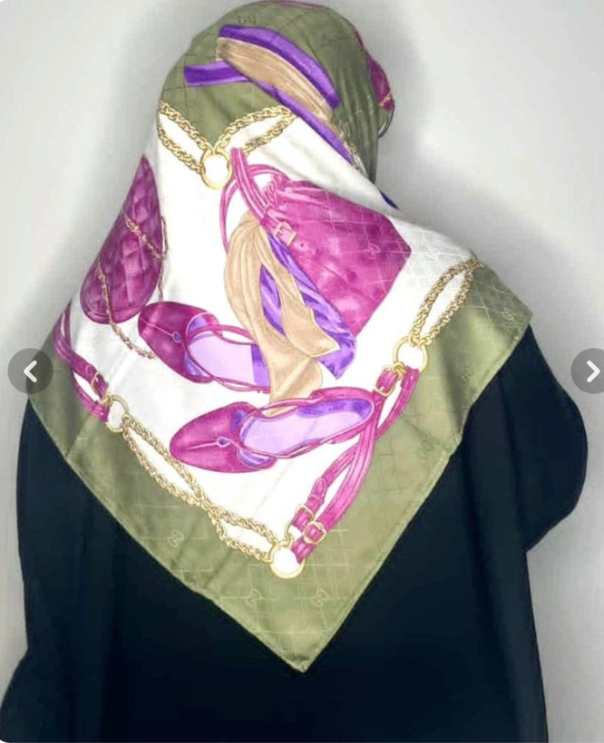 روسری ابریشم ژاکارد وارداتی
