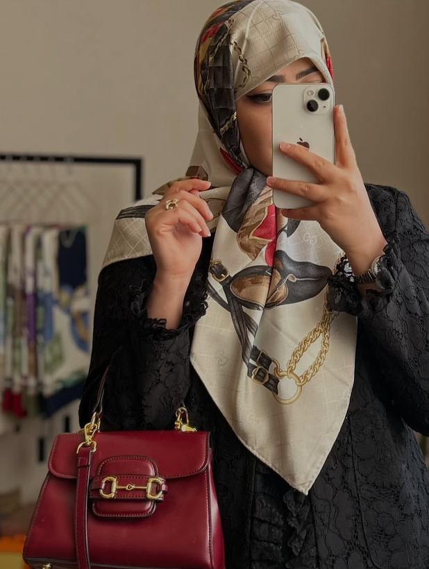 روسری ابریشم ژاکارد وارداتی