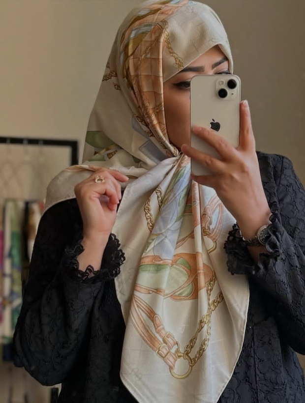 روسری ابریشم ژاکارد وارداتی