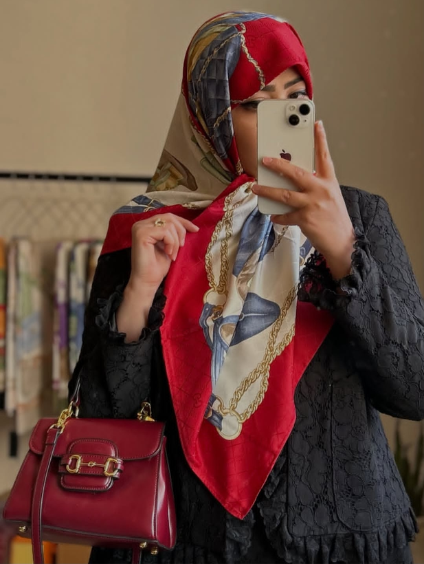 روسری ابریشم ژاکارد وارداتی