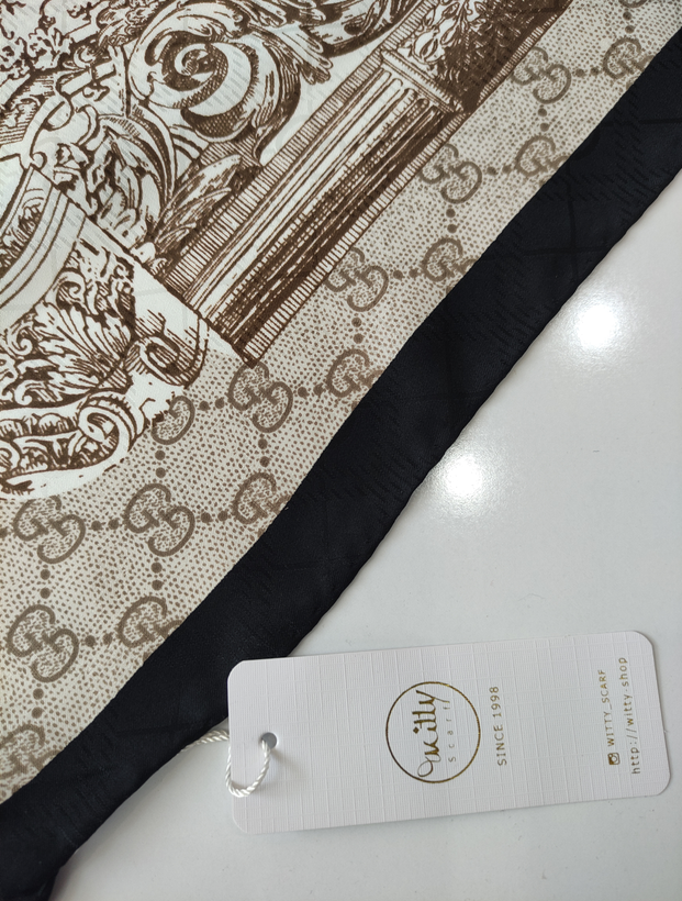 روسری ابریشم ژاکارد وارداتی