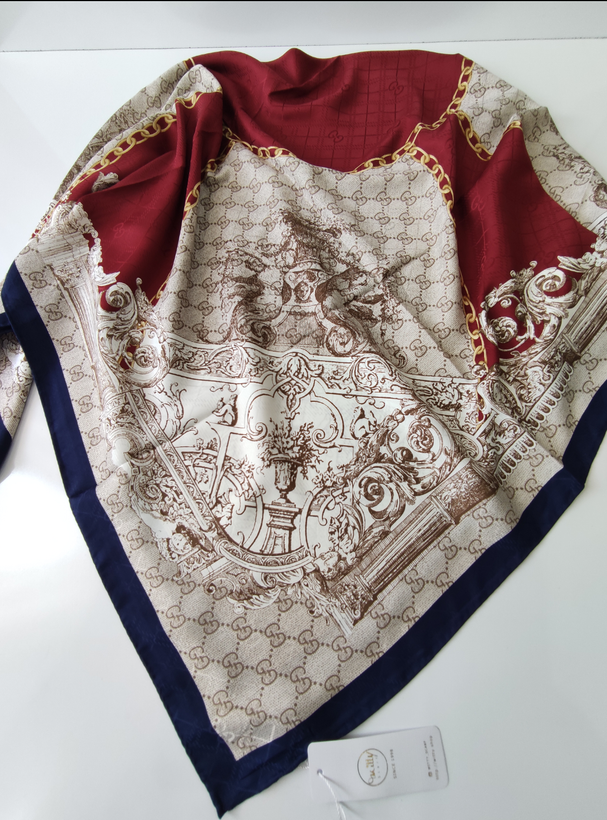 روسری ابریشم ژاکارد وارداتی