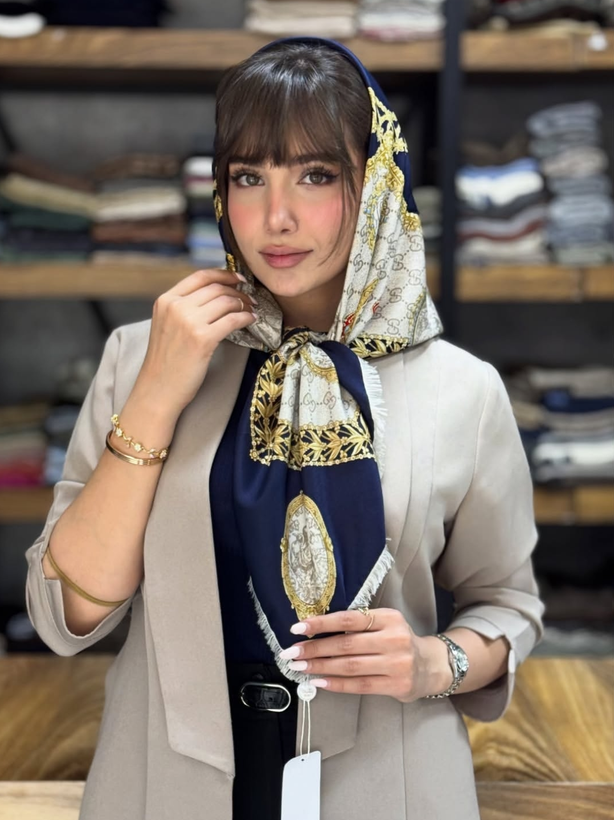 روسری ابریشم توئیل وارداتی