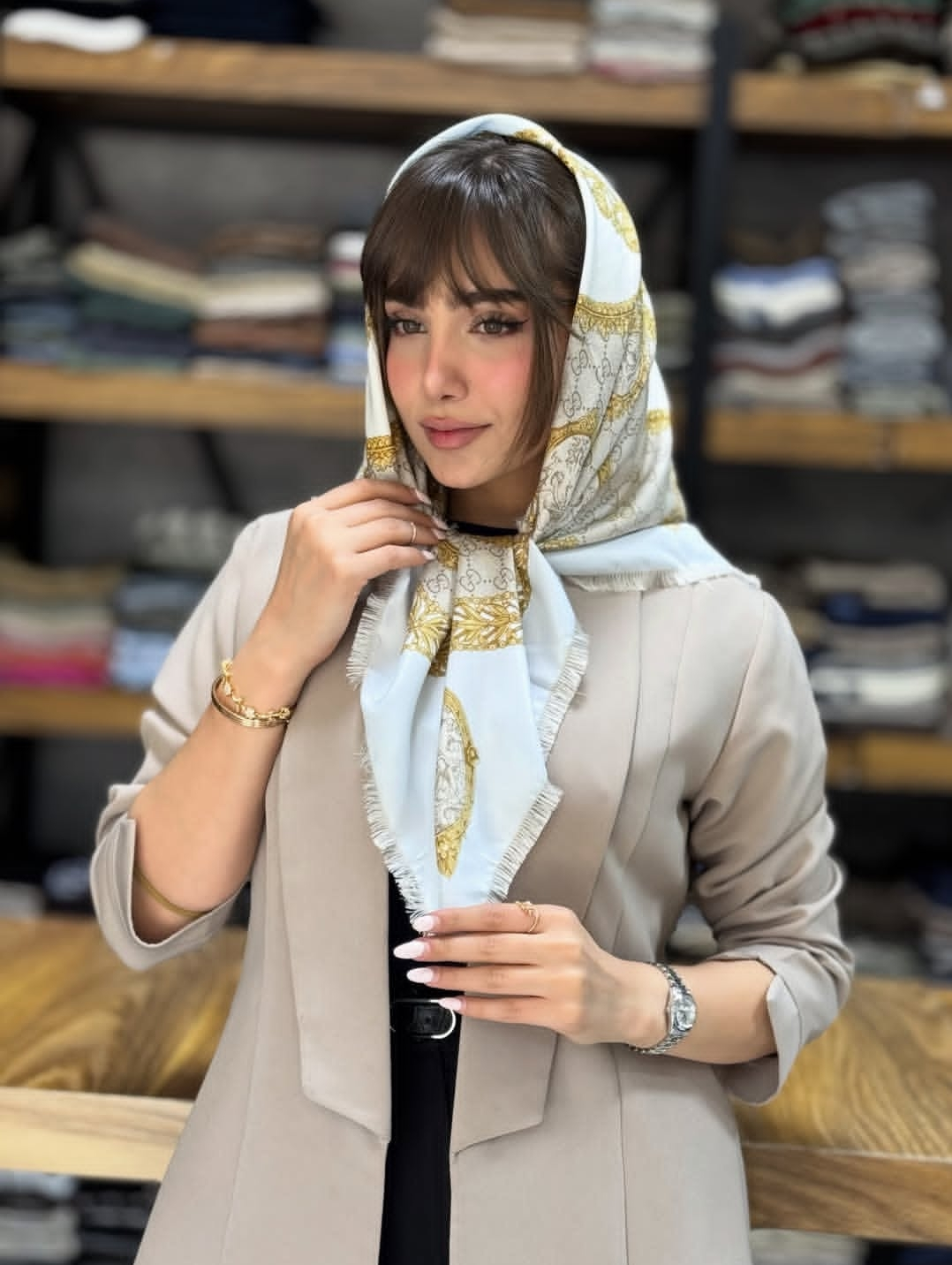 روسری ابریشم توئیل وارداتی