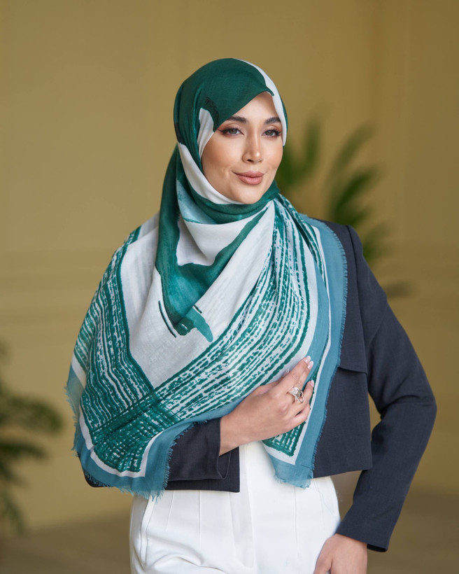 روسری نخی خنک وارداتی دور ریش