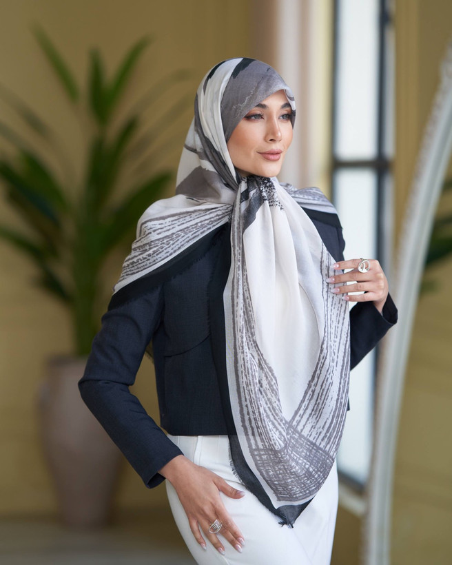 روسری نخی خنک وارداتی دور ریش