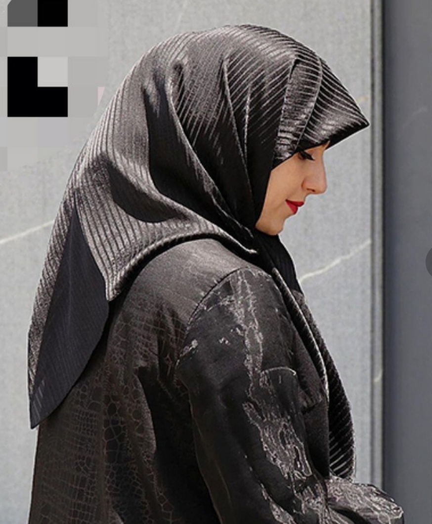 روسری مشکی مجلسی ژان ژان ترک