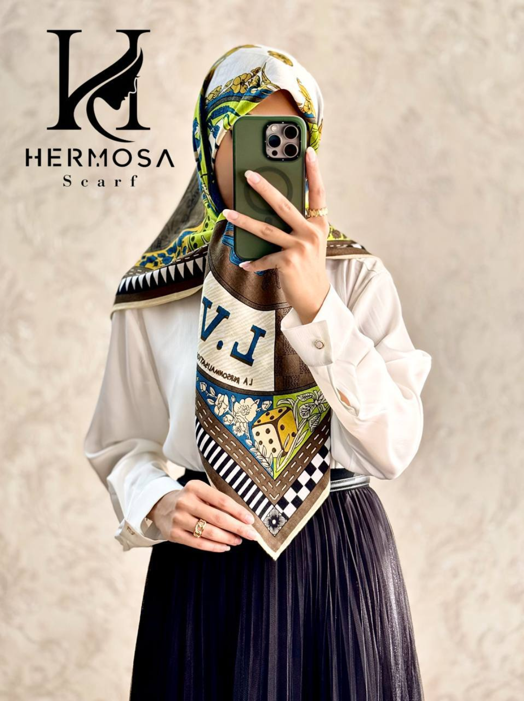 روسری کشمیر پاییزه