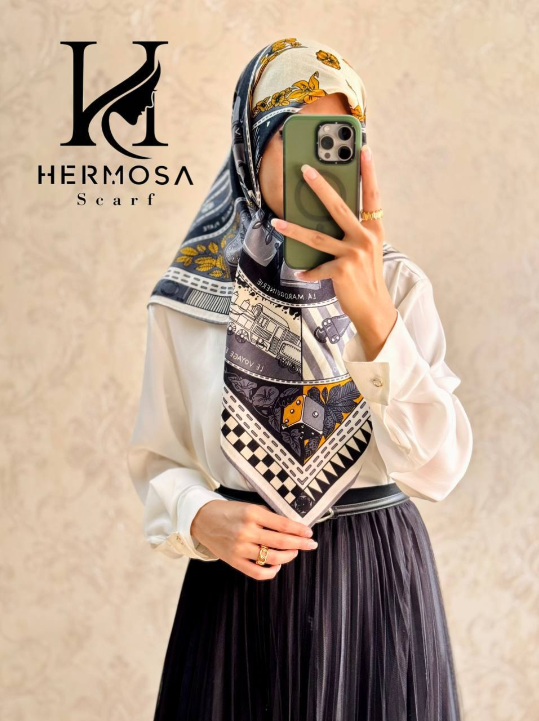 روسری کشمیر پاییزه