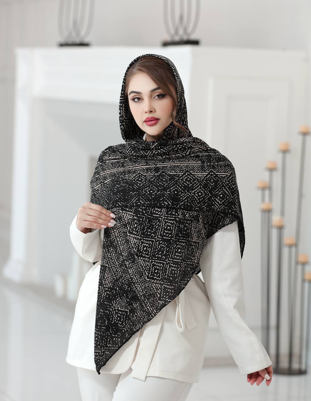 روسری نخ کشمیر پاییزه