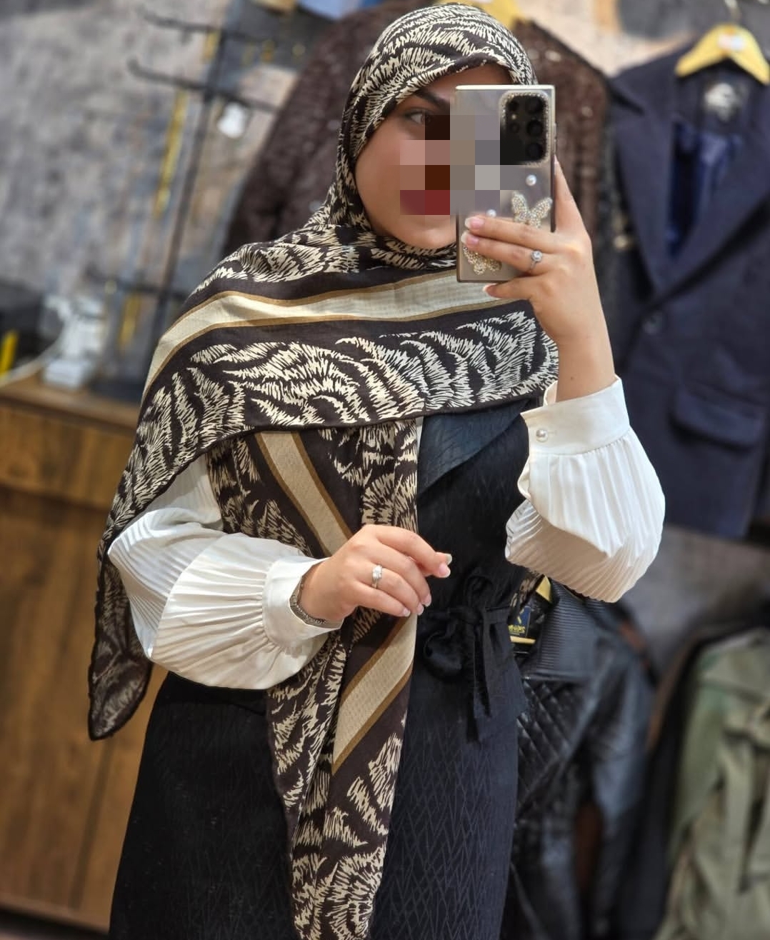 روسری نخ کشمیر پاییزه