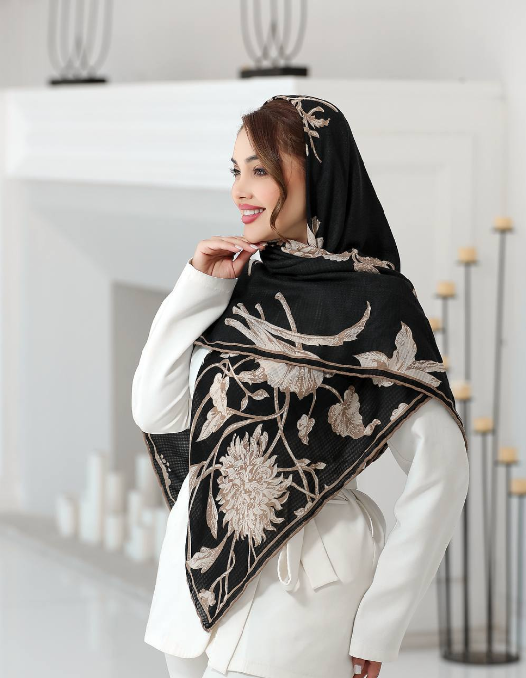 روسری نخ کشمیر پاییزه