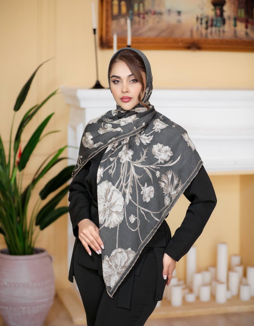 روسری نخ کشمیر پاییزه