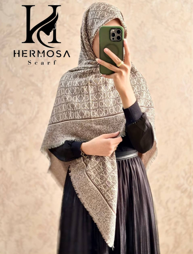 روسری کشمیر برفکی