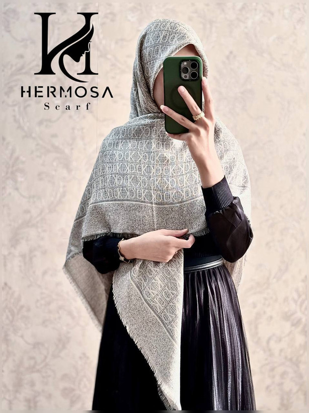 روسری کشمیر برفکی