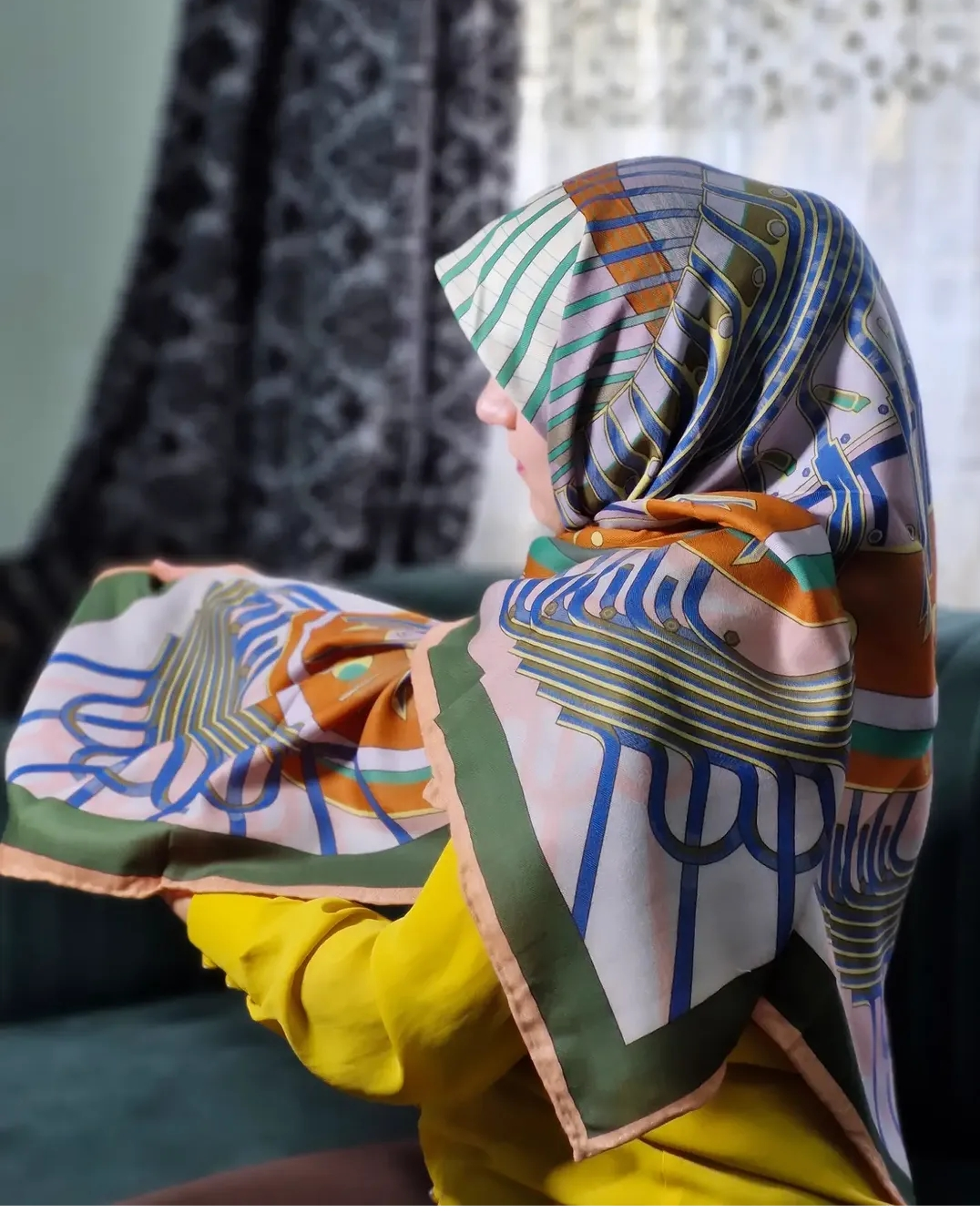 روسری کشمیر وارداتی دو رو