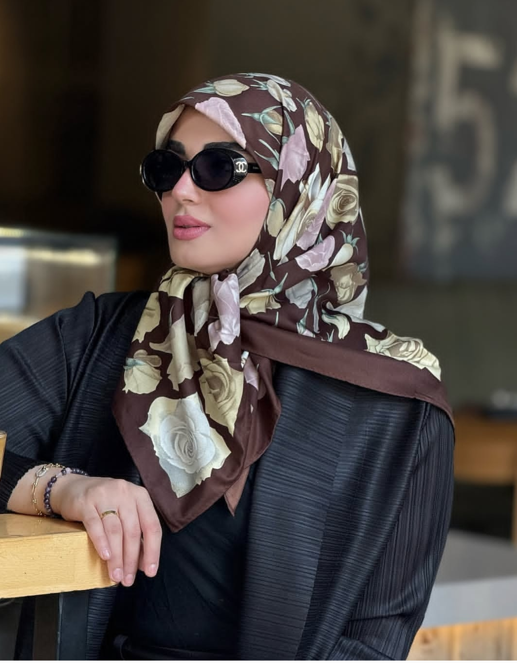 روسری ابریشم توئیل کجراه