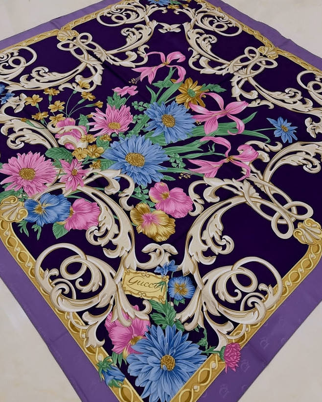 روسری ابریشم ژاکارد