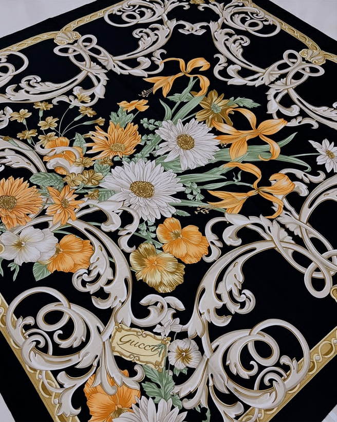 روسری ابریشم ژاکارد