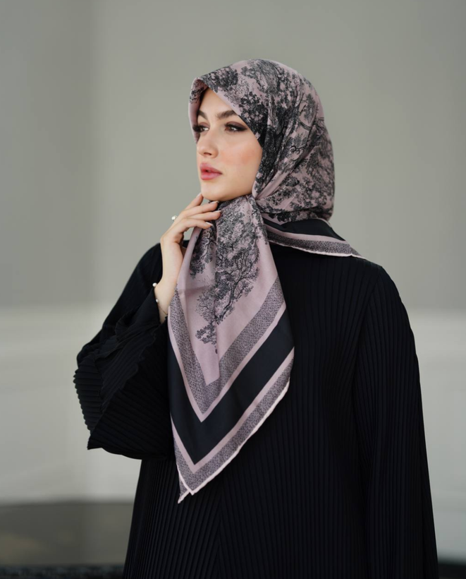 روسری ابریشم اورجینال دو رو