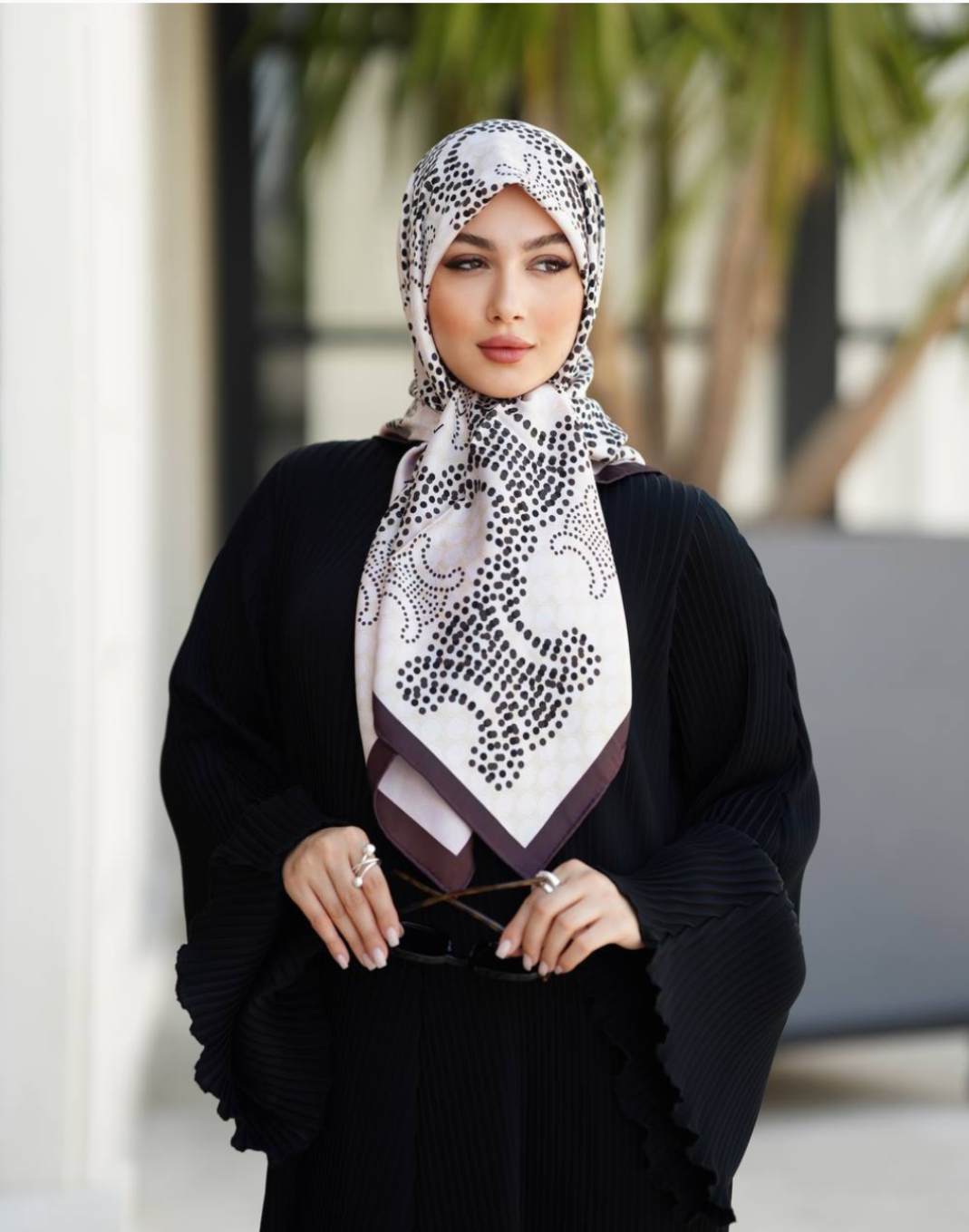 روسری ابریشم اورجینال دو رو